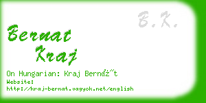 bernat kraj business card